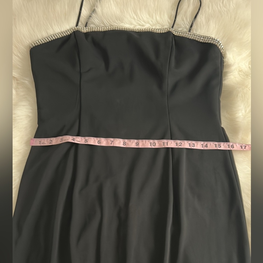 Vintage FAVIANA formal gown Elegant Black Maxi Dress - Picture 11 of 14